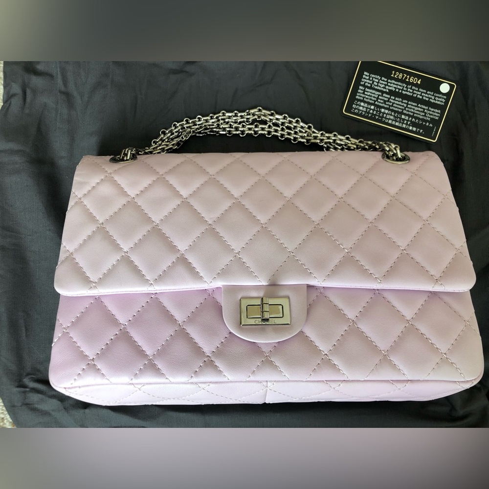 Chanel reissue 2.55 Lambskin gradient pink